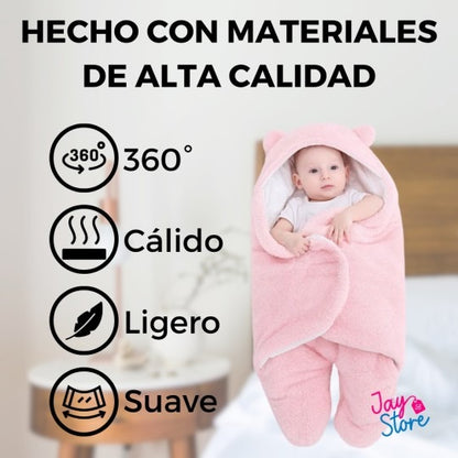 Materiales de alta calidad del cobertor de bebé: 360°, cálido, ligero y suave [lr:12e1h5j]