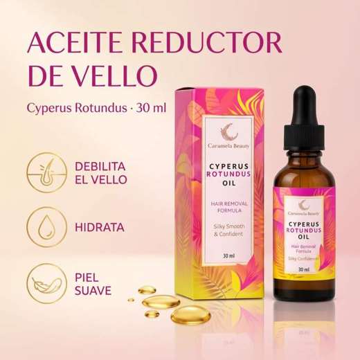 Aceite Caramela Beauty para la reducción natural del vello