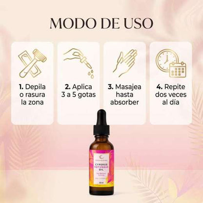 Modo de uso del aceite reductor de vello