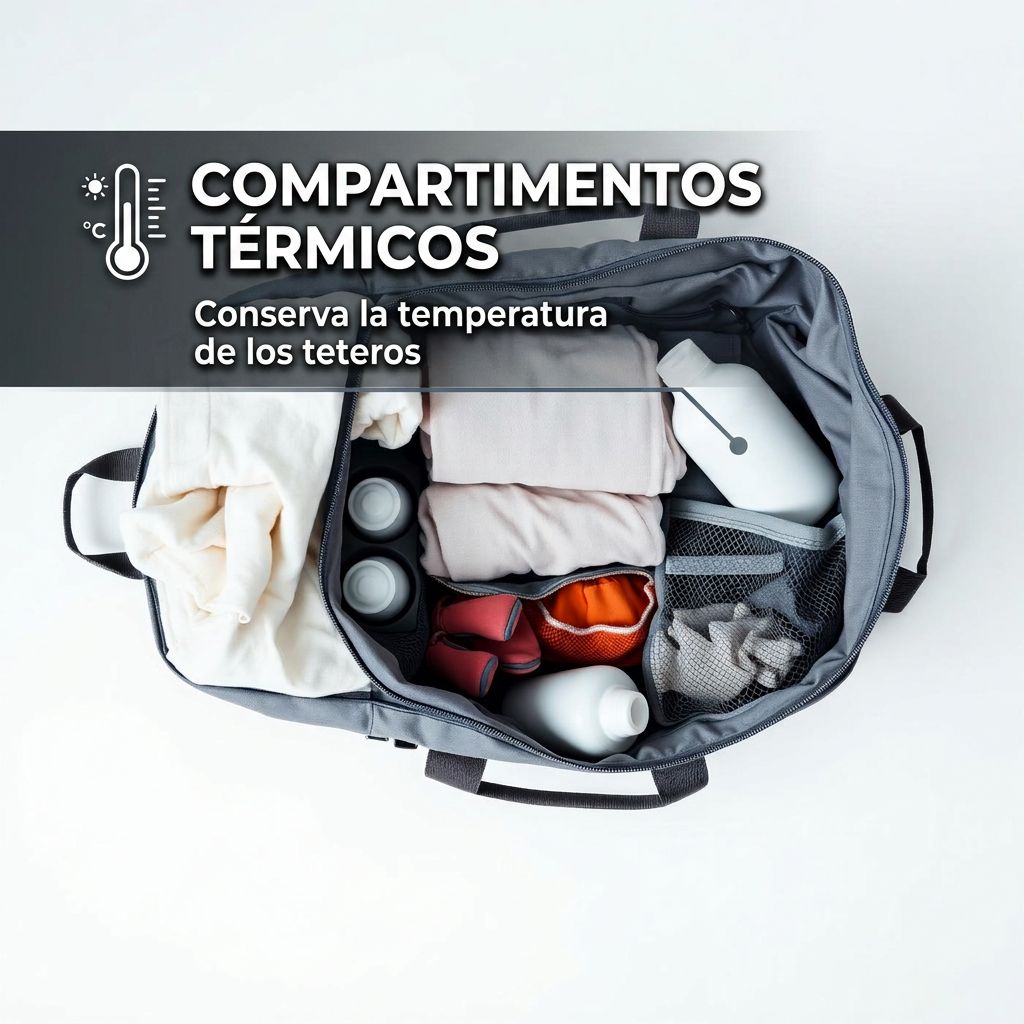 Compartimentos térmicos que conservan la temperatura de los teteros