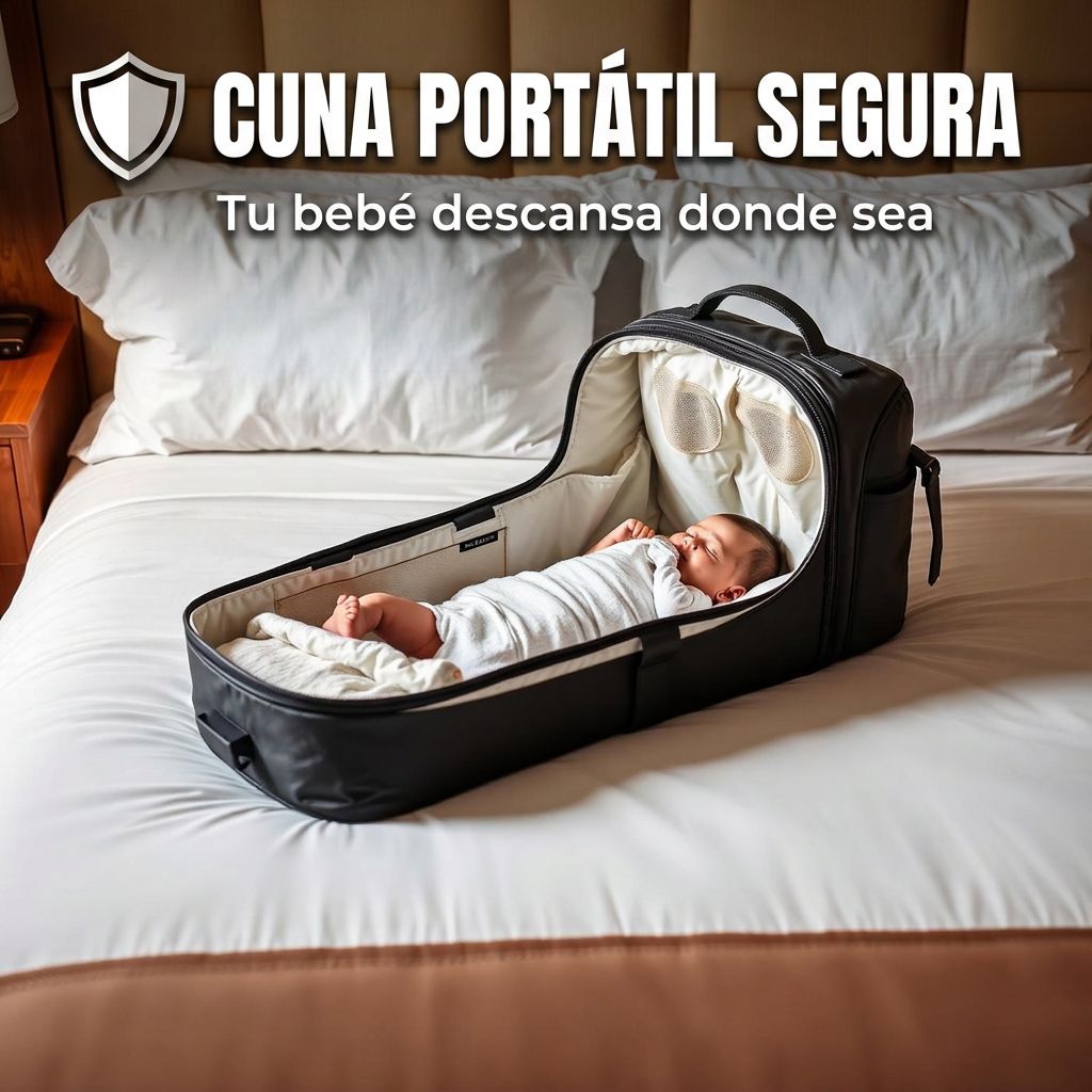 Cuna portátil segura: tu bebé descansa donde sea