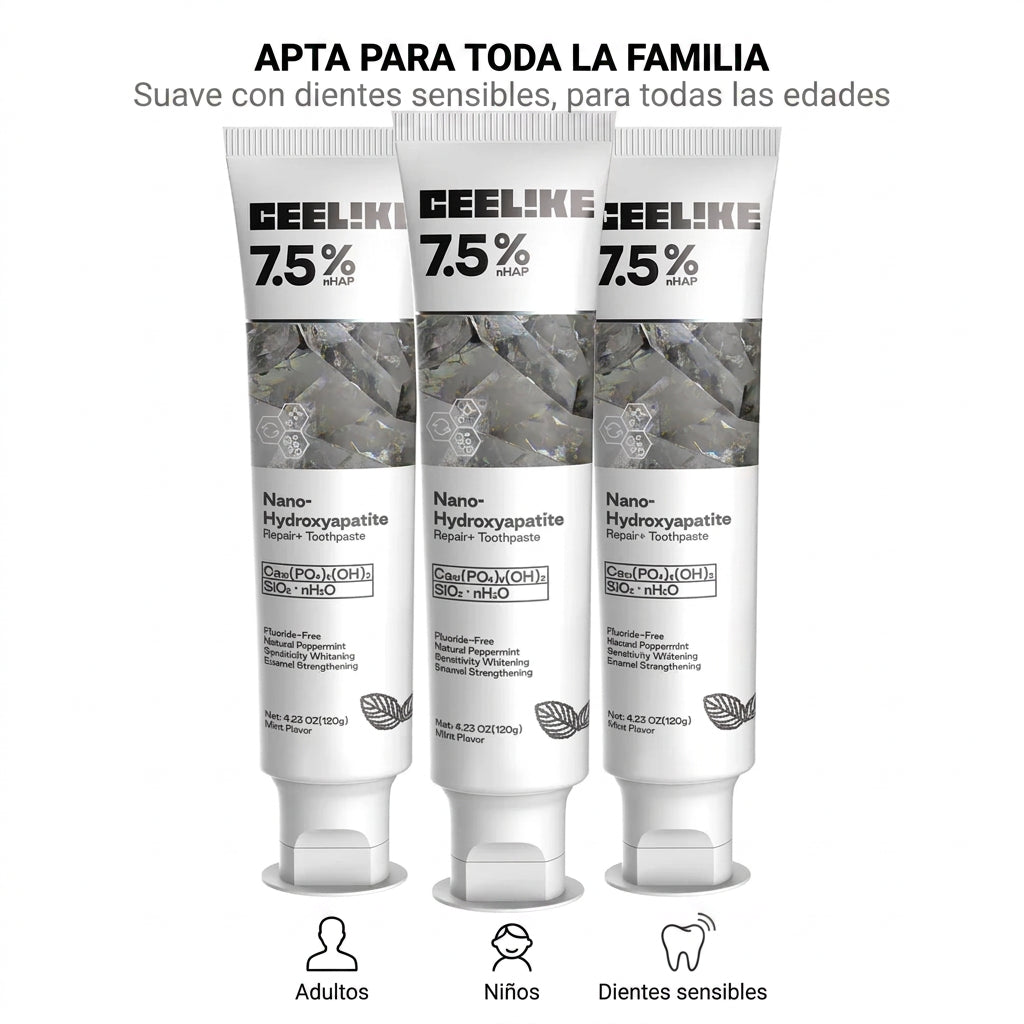 Pasta dental apta para toda la familia, suave con dientes sensibles [lr:1kbp926]