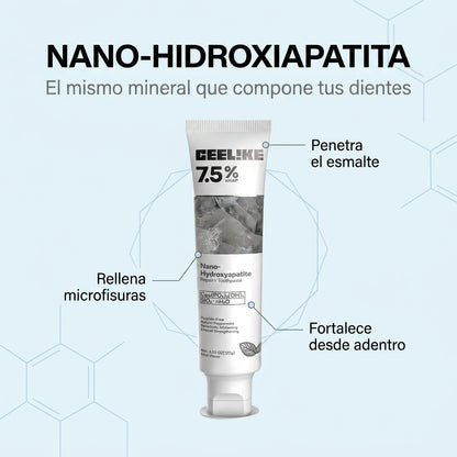 Nano-hidroxiapatita: el mismo mineral que compone tus dientes, penetra y fortalece el esmalte [lr:14wg3av]