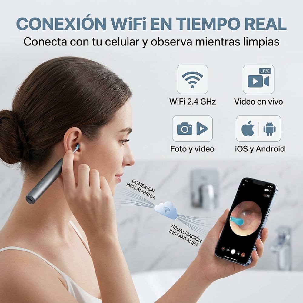 Conexión WiFi a la app del celular con imagen en vivo
