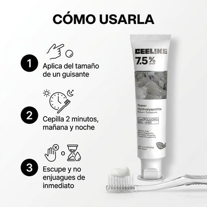 Cómo usar la pasta dental reparadora en 3 pasos: guisante, 2 minutos y no enjuagar [lr:1g9k3rv]