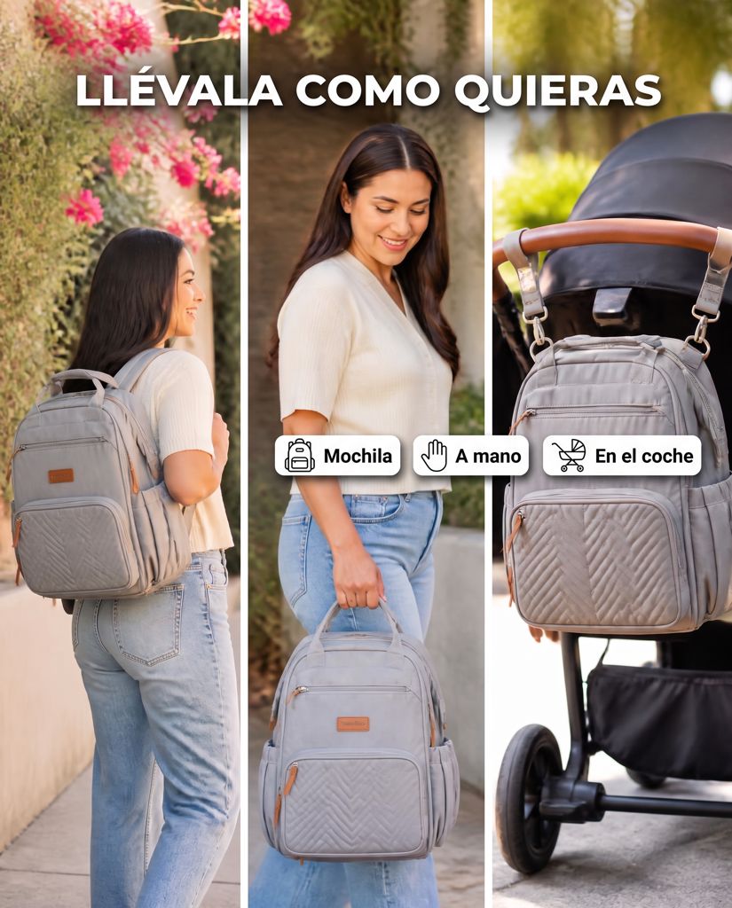 Llévala como quieras: mochila, a mano o en el coche